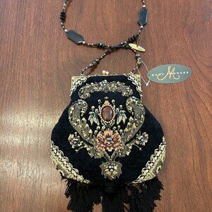 Black Victorian Mary Frances Shoulder Bag